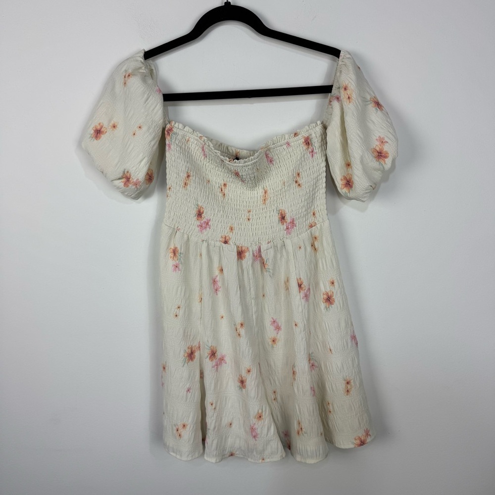 Forever 21 floral off the shoulder Mini Dress Western Bridal Graduation Casual